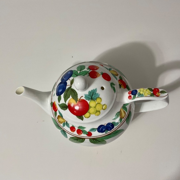 VTG Eden by Roy Kirkham English Fruit Motif Teapot 1992 - Picture 3 of 10